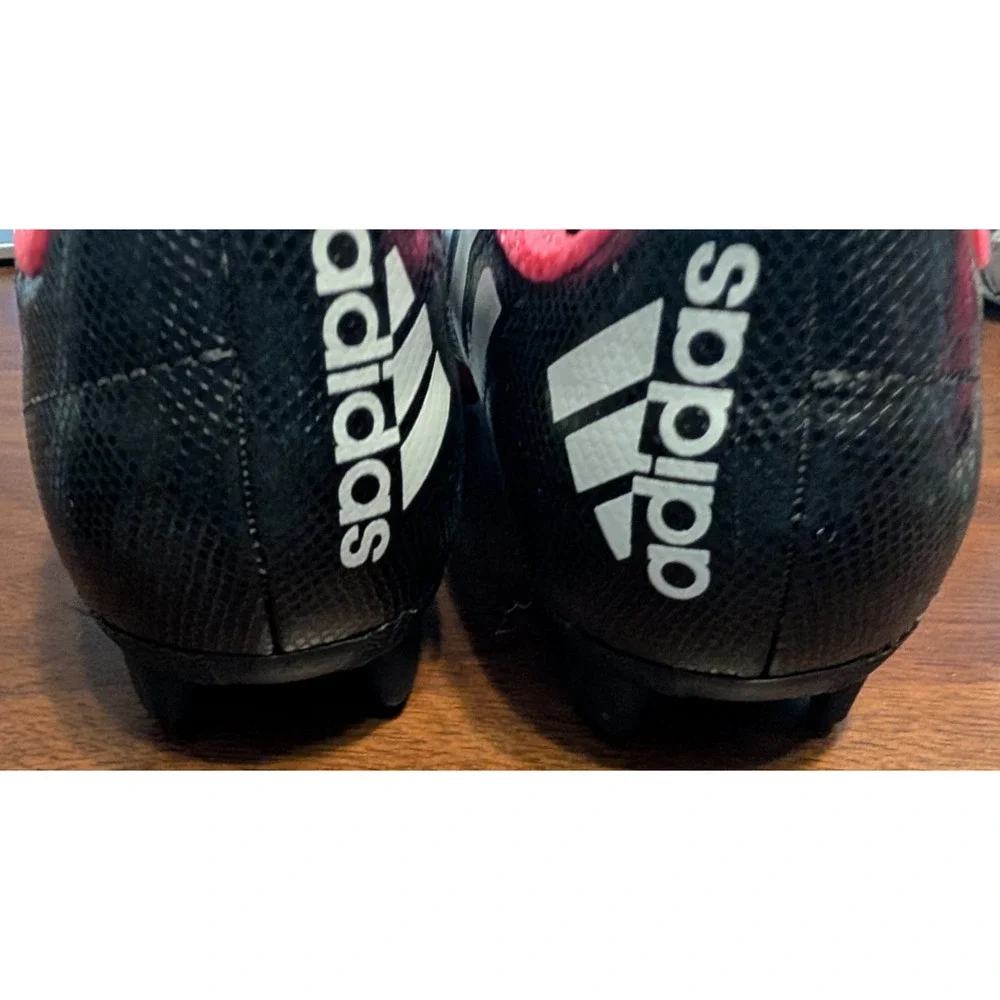 ADIDAS GIRLS Conquisto FG Soccer Cleats Size 11 NWT Black/Hot‎ Pink